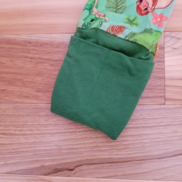SHOWSTOPPERS DINOSAUR ONE PIECE ZIP LONG SLEEVE BAMBOO ROMPER SIZE 4T - Picture 2 of 10